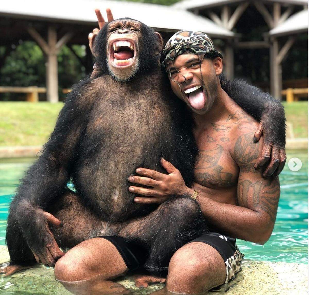 Michael Holton, a social media celebrity, is an animal handler who has 5.8 million followers on Instagram.