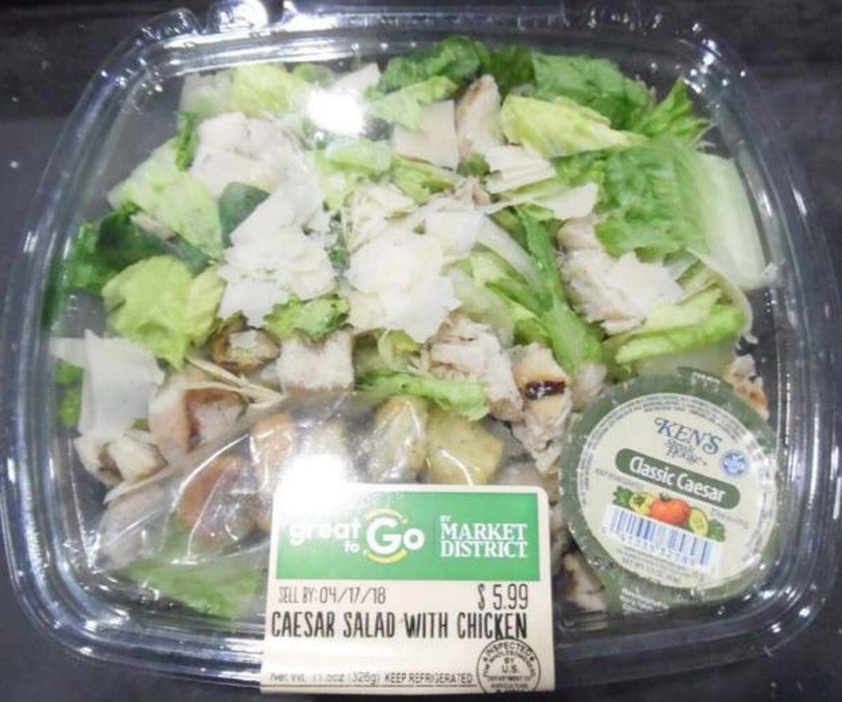 One of the packaged salads with romaine lettuce recalled on E. coli concerns