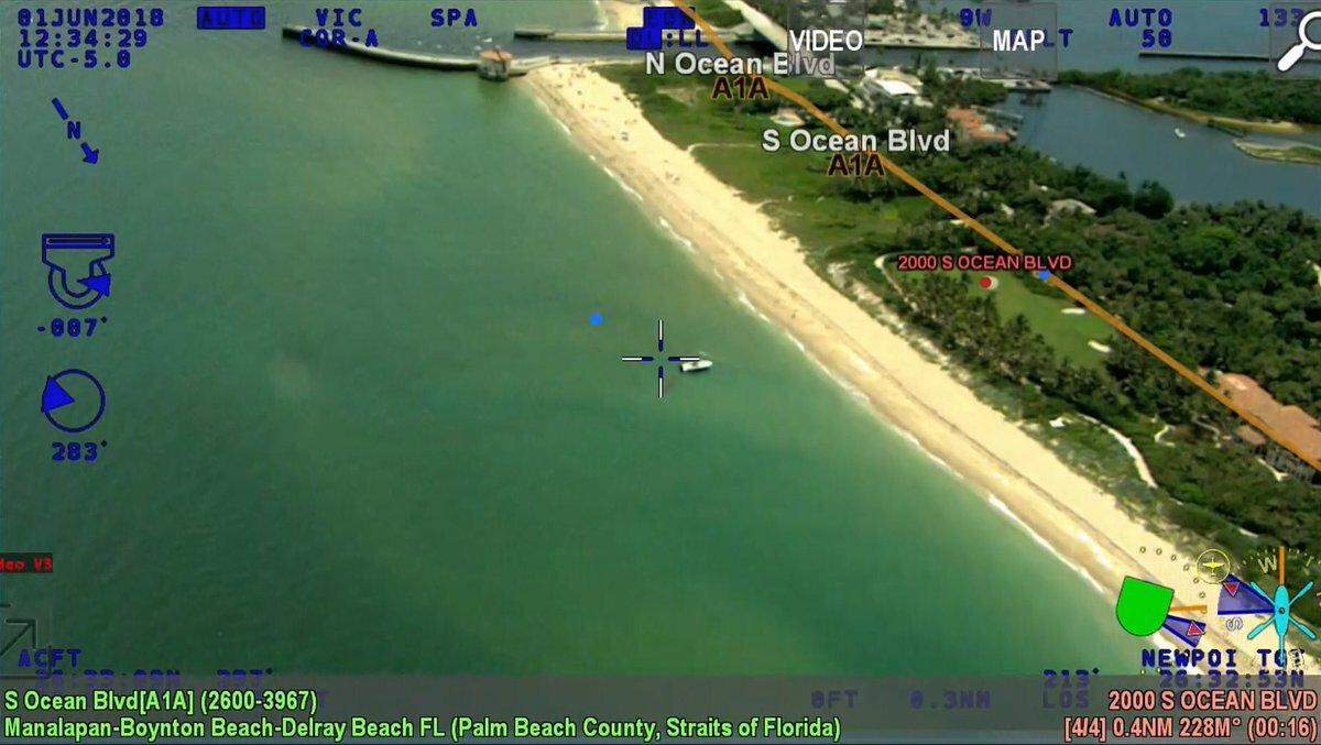 Map shows where an infant was found floating June 1, 2018. The Palm Beach Sheriff’s Office was trying to identify the baby girl and her parents and made an arrest in December 2022.