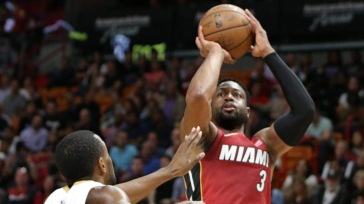 Even at 36 guard Dwyane Wade leads the Heat in fourth-quarter usage rate.