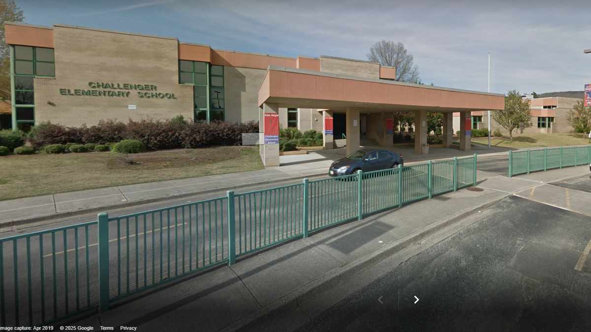 A firearm inside a second-grader’s backpack went off at the end of the school day at Challenger Elementary School, officials said.