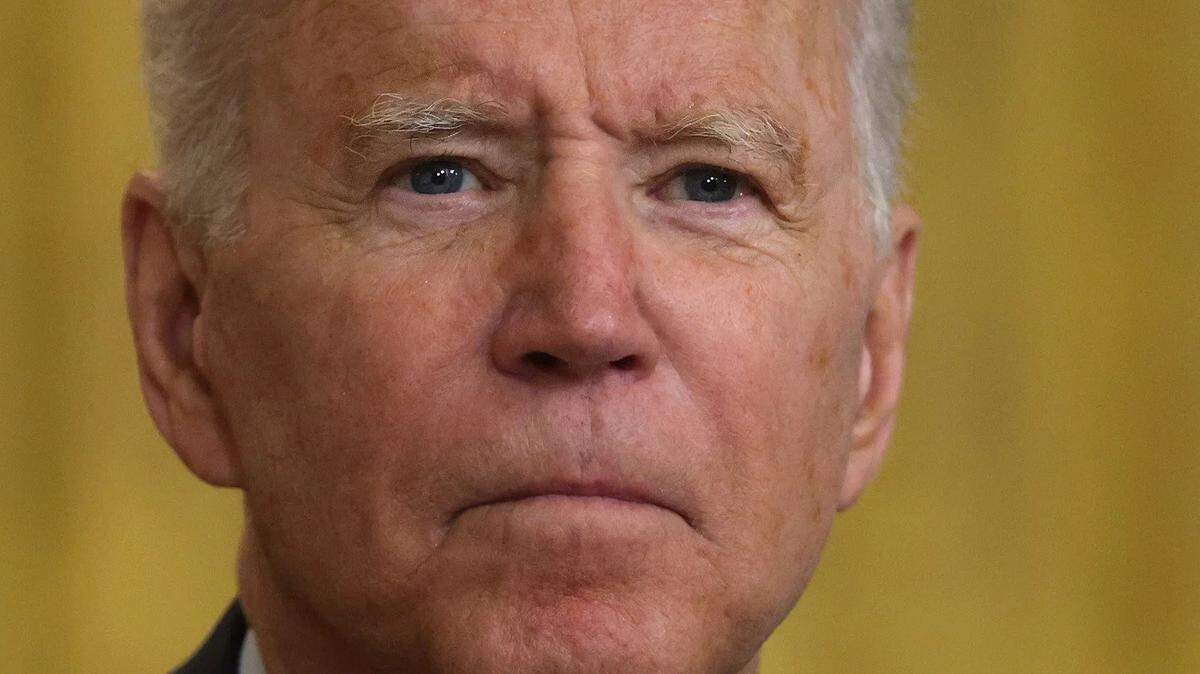 President Biden addresses the withdrawal of U.S. troops from Afghanistan at the White House on July 8.
