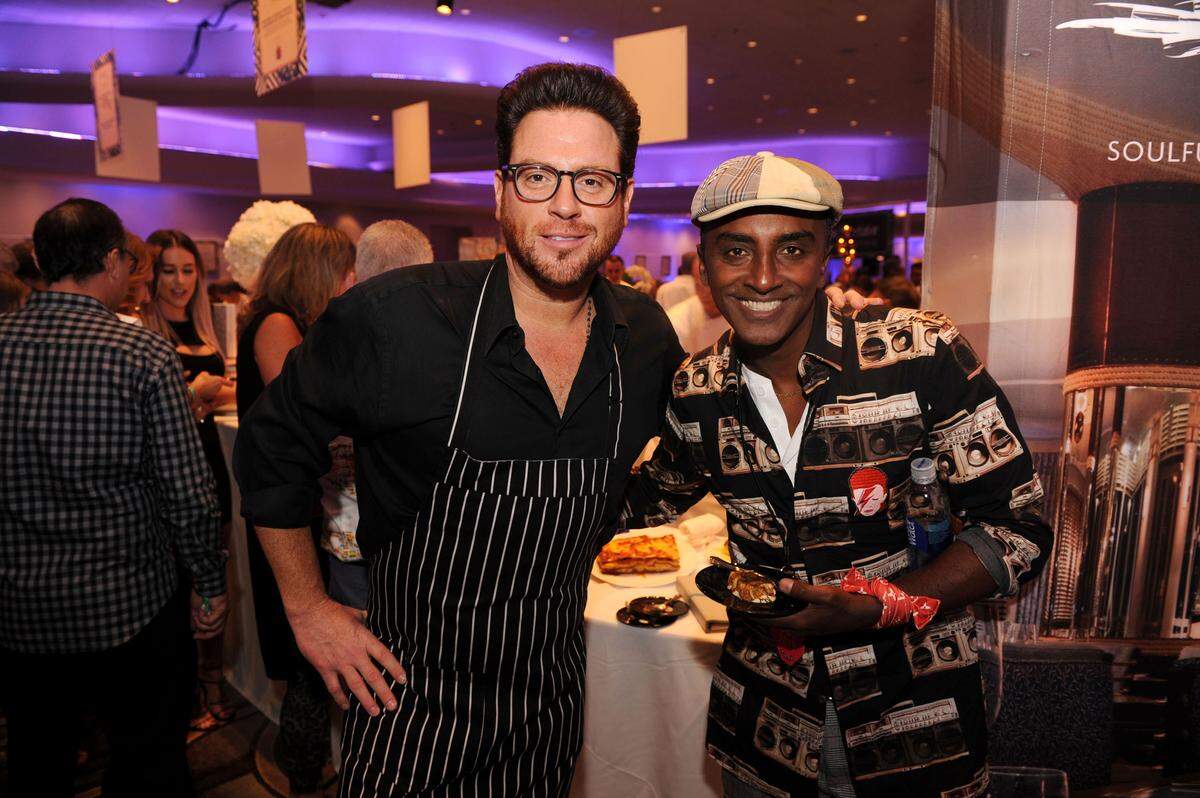 Scott Conant & Marcus Samuelsson3 at Fontainebleau Miami Beach presents Wine Spectator’s Best of the Best sponsored by Bank of America - 2019 Food Network & Cooking Channel South Beach Wine & Food Festival at Fontainebleau Miami Beach on February 22, 2019 in Miami Beach, FloridaBeachside at The Ritz-Carlton, South Beach on February 22, 2019 in Miami Beach, Florida -PHOTO by: Seth Browarnik/WorldRedEye.com