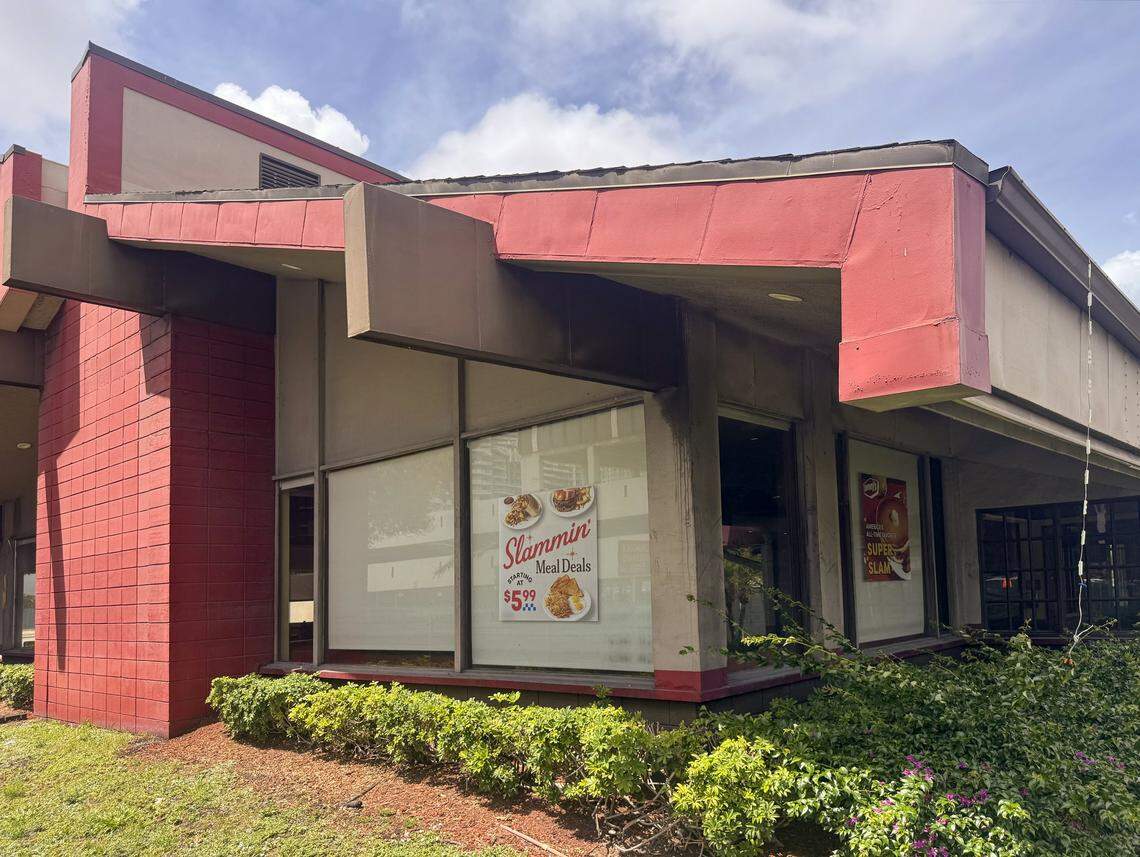 The closed Denny’s at 3600 Biscayne Blvd. in Miami. 