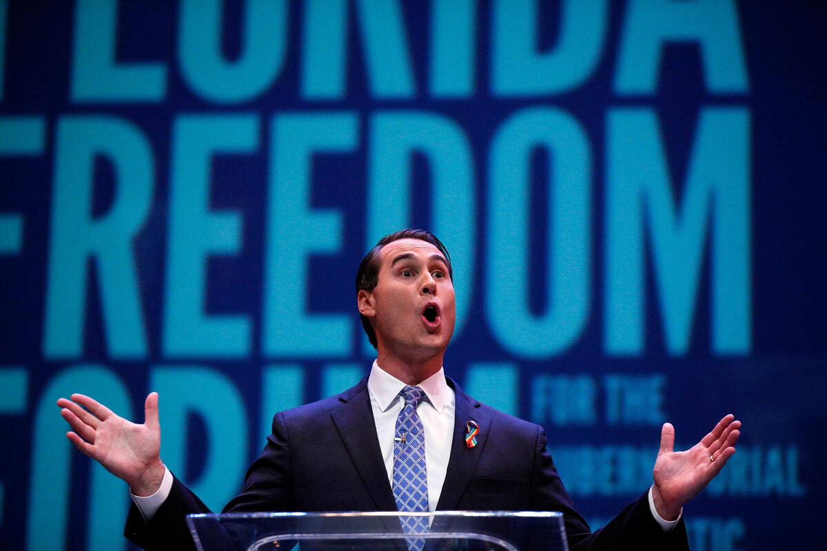Businessman Chris King speaks during the gubernatorial debate ahead of the Democratic primary for governor in Miramar on Monday, June 11, 2018.