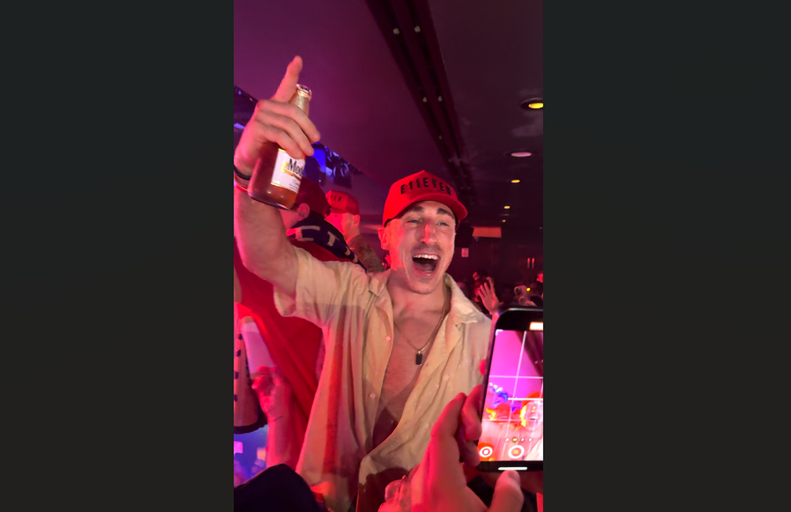 To celebrate their back to back Stanley Cup wins the Florida Panthers partied at E11EVEN club in Miami June 19, 2025. In a viral moment, left winger Brad Marchand celebrated with fans in the balcony and autographed jerseys and plastic rats.