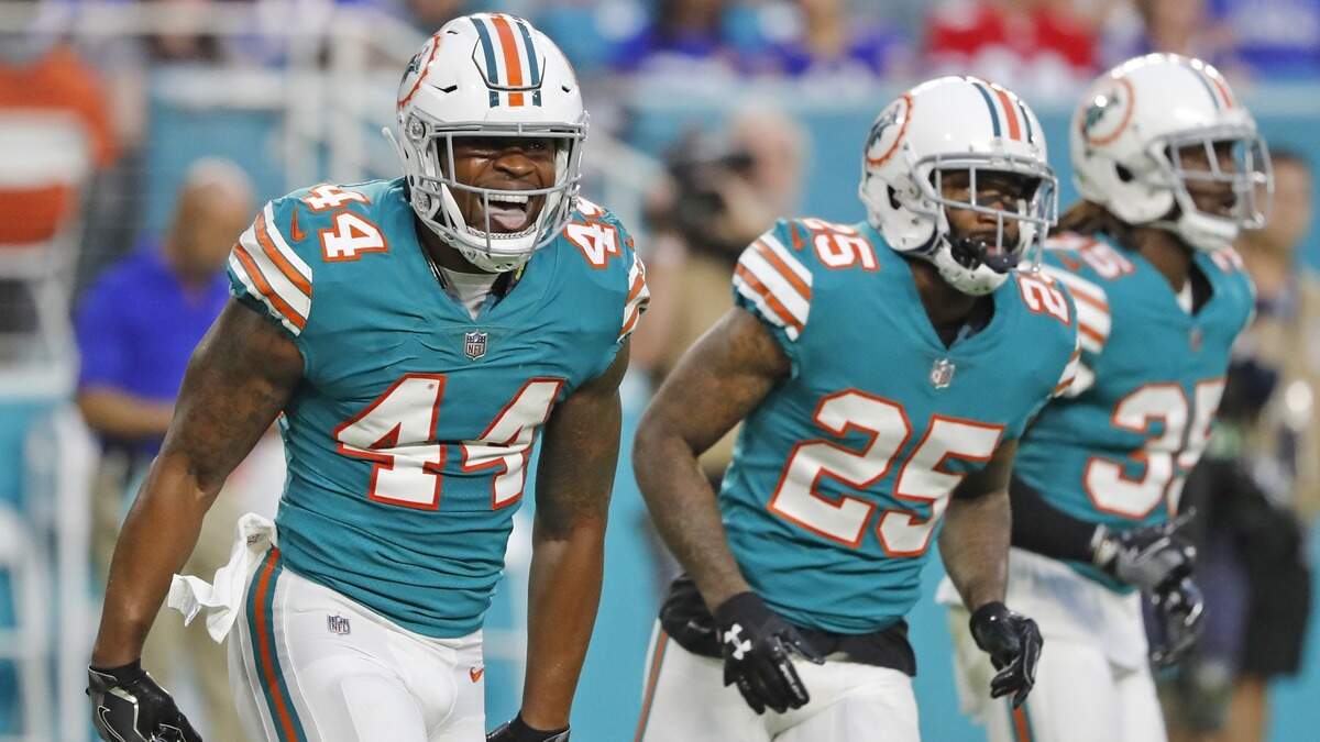 Linebacker Stephone Anthony, left, gave Dolphins coaches a taste of his potential in limited action a year ago.