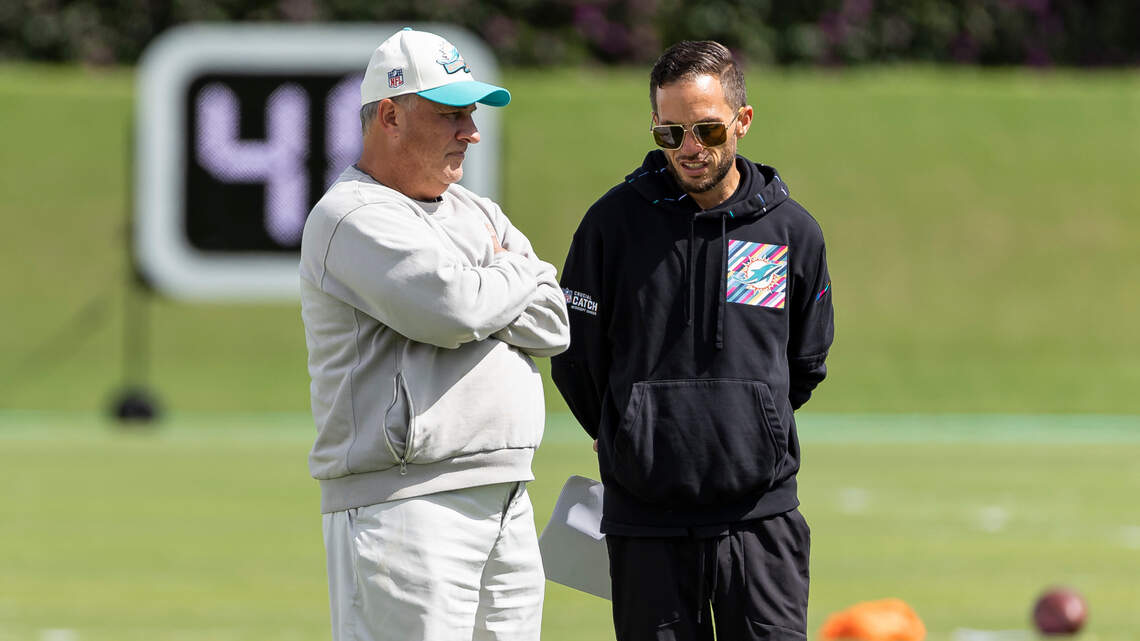 Dolphins’ Mike McDaniel on Fangio departure, keeping Danny Crossman