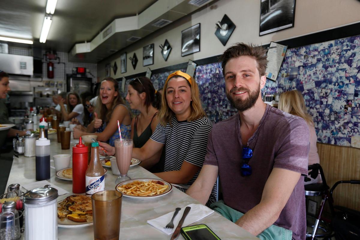 (R to L) Ben Titcomb and sister Rachel Titcomb on the Final day of Ultra Music Festival, Virginia Key, Miami on Sunday 31st., 2019.