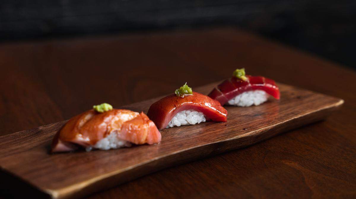 Uchiko features sushi dishes such as otoro, chutoro and akam.