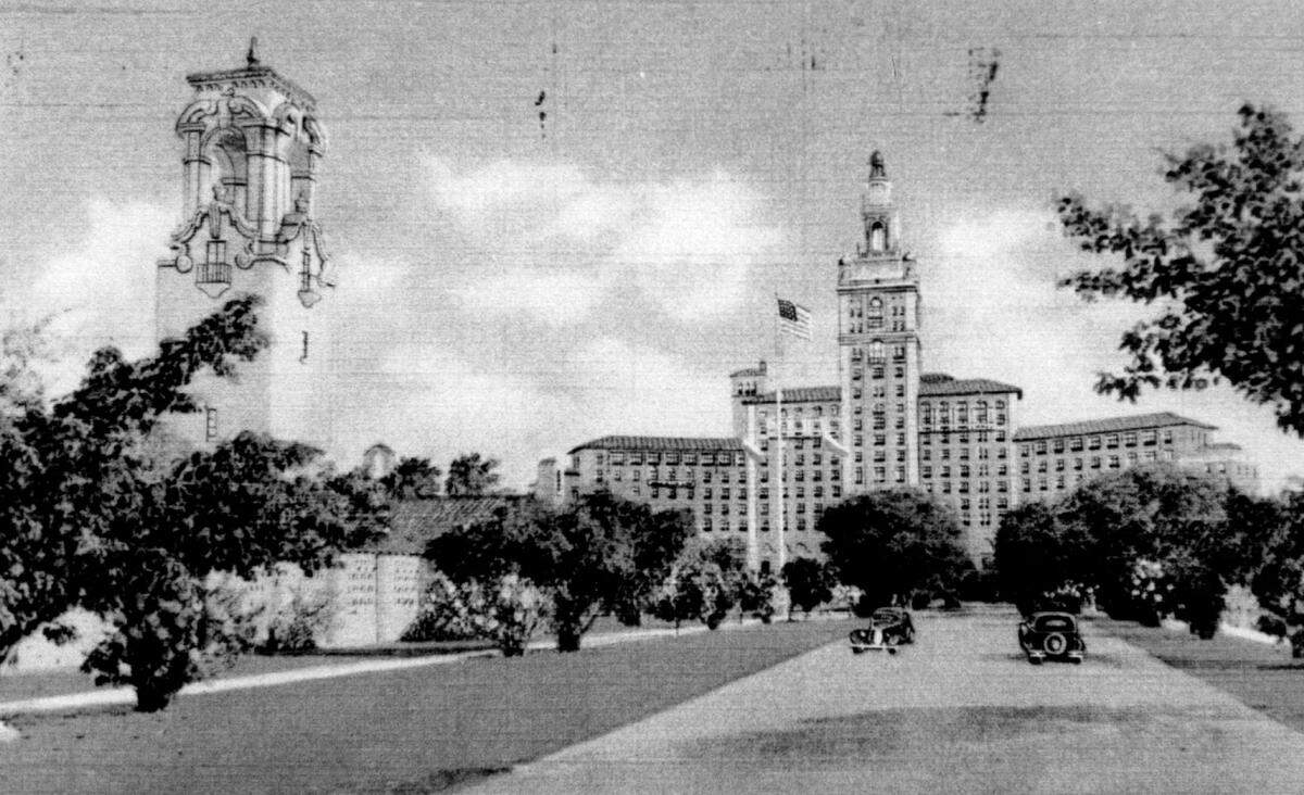 Biltmore Hotel, with congregational church at left.