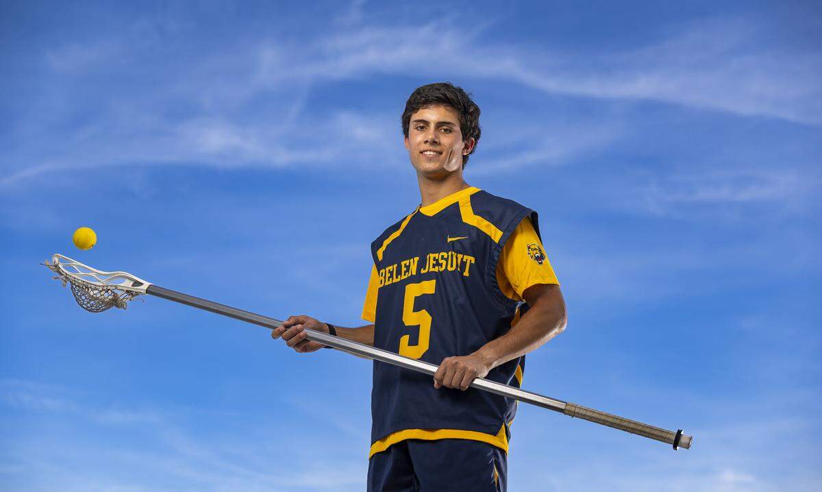Adrian Navarro, Belen Jesuit Preparatory School, Lacrosse. All-Dade players photographed at Gulliver Preparatory School on Wednesday, May 6, 2026, in Pinecrest, Fla.