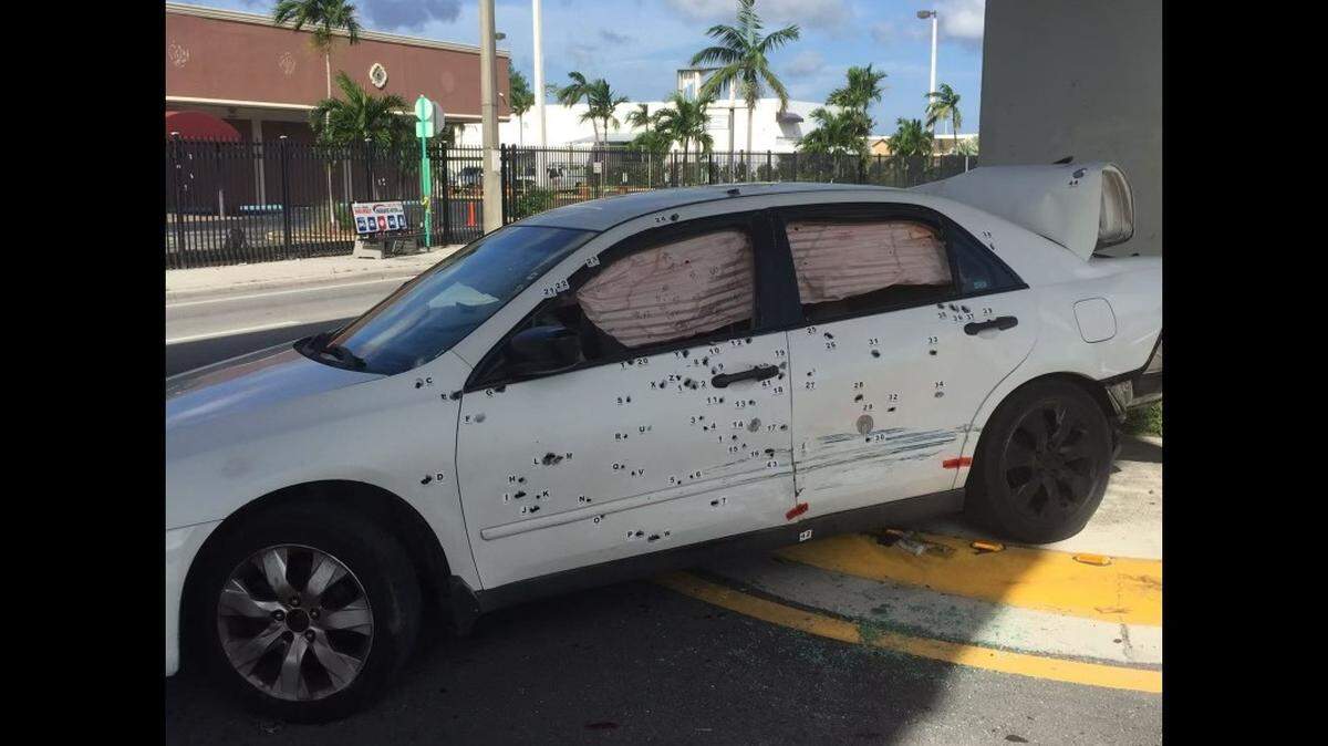 El Honda de Lester Machado recibió más de 120 disparos por parte de policías de Hialeah durante y después de una persecución en octubre de 2017.
