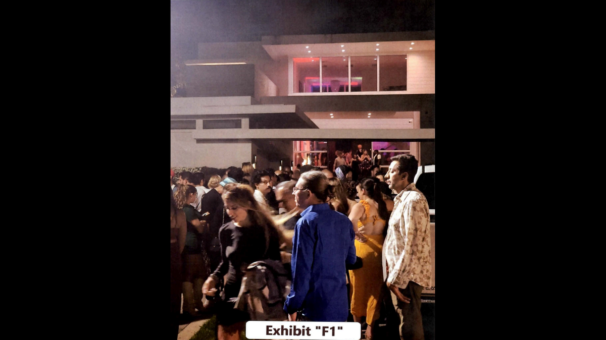 An image filed in Miami-Dade Circuit Court shows a party at 1776 Bay Drive in Miami Beach. The city and the home’s owner and tenant quickly settled a lawsuit over illegal short-term rentals, loud parties and hundreds of thousands of dollars in unpaid fines.
