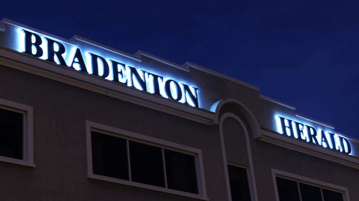 The Bradenton Herald building in downtown Bradenton.