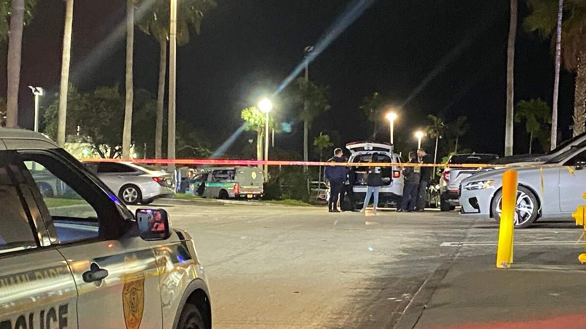 A body was found in a car that was engulfed in flames at the Old Cutler Towne Center on Thursday, Dec. 21, 2023, Miami-Dade police said.