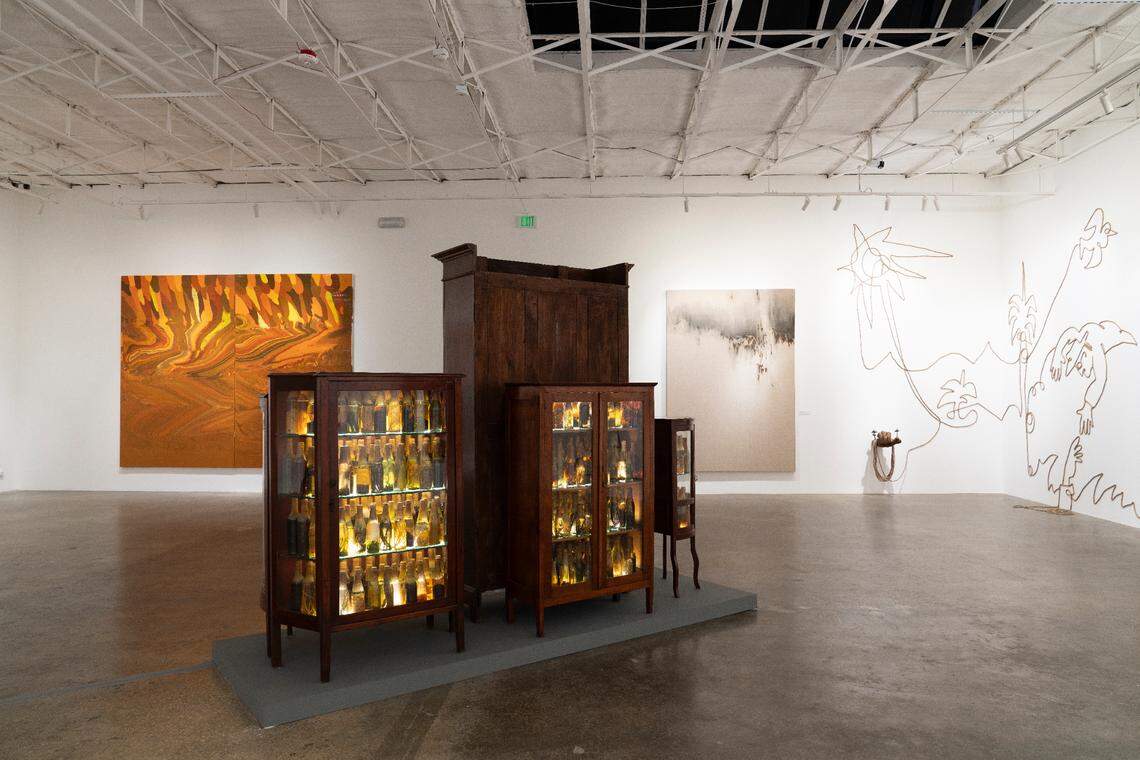 “Maduracion” by artist Jose Eduardo Yaque on display at El Espacio 23, an art space in Allapattah.