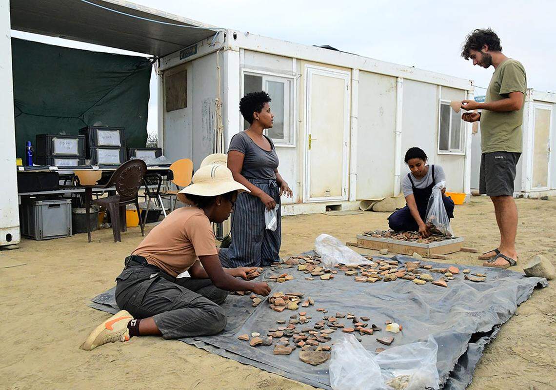 Researchers said the ceramics date to between 1500 B.C. and 500 B.C.