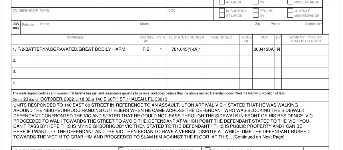 The original police report.