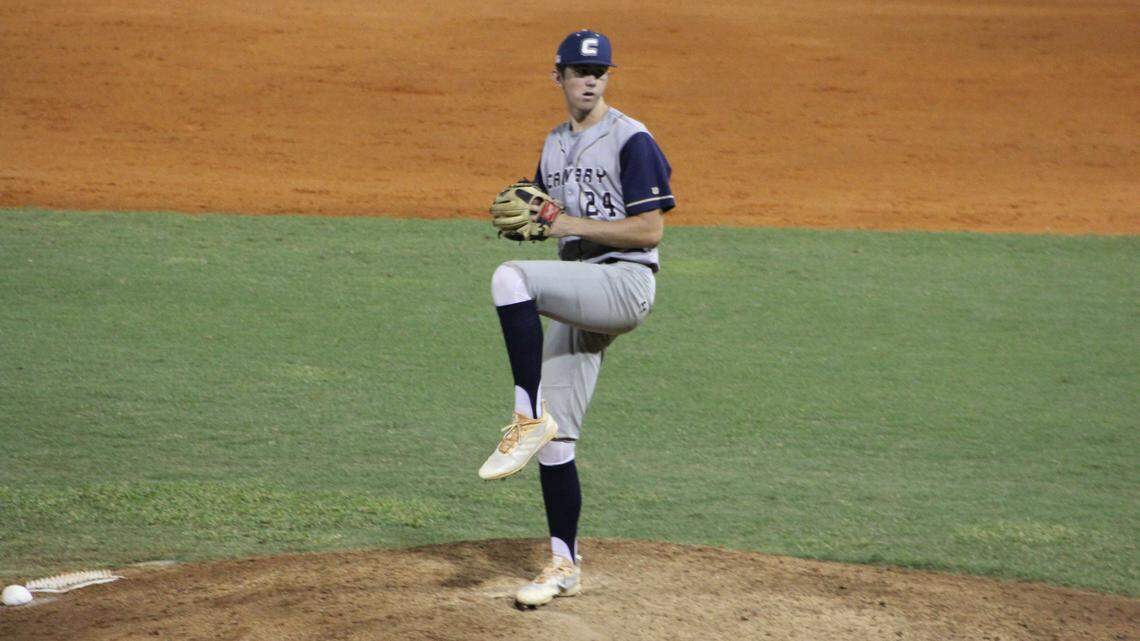 Calvary Christian pitcher and University of Florida commit Andy Painter was dominant Friday night as he struck out 14 Florida Christian batters to lead his team to a 3-1 victory in the Region 4-4A final at Florida Christian and fourth consecutive trip to state.