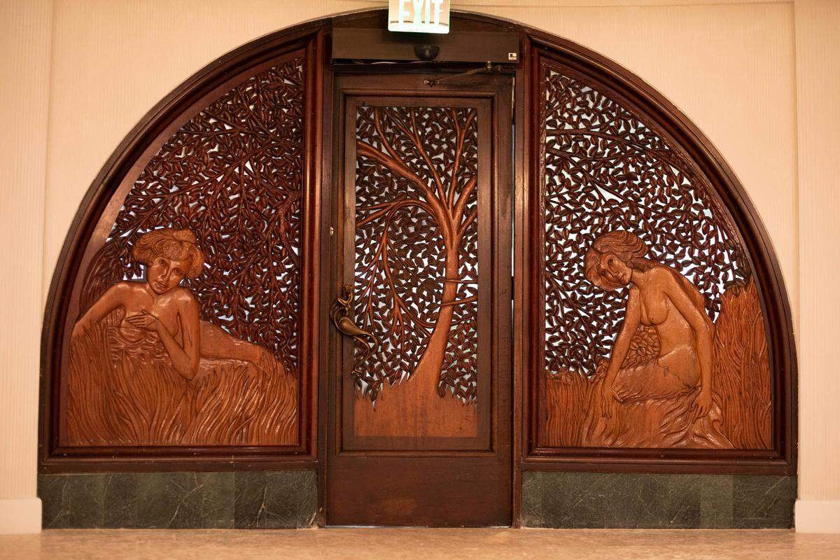The original doors have been restored at Mayfair House Hotel & Garden.