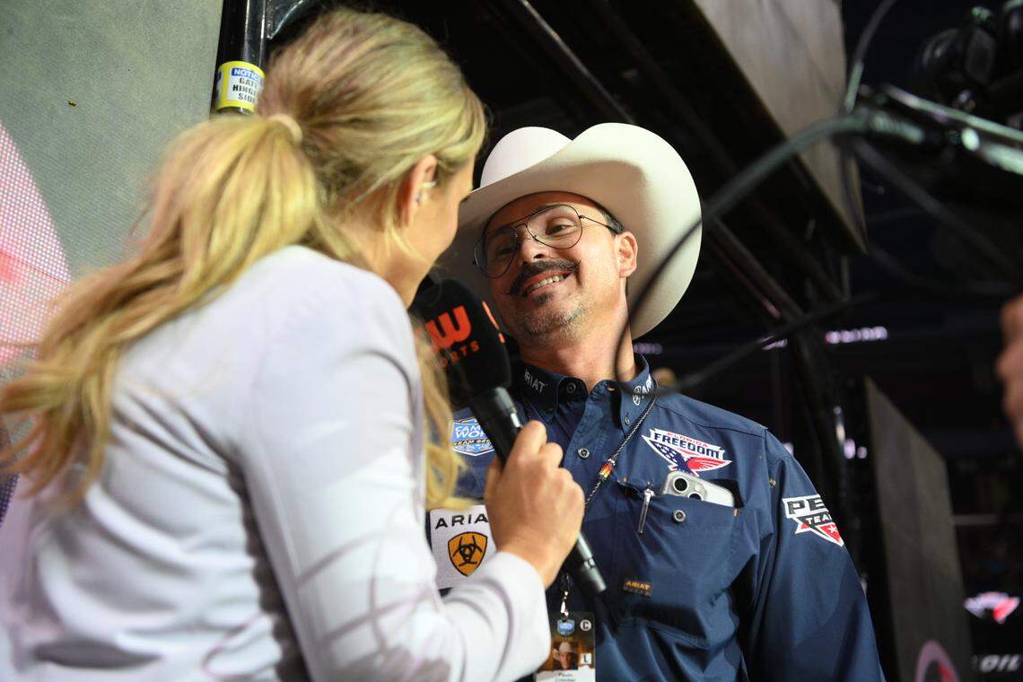 Paulo Crimber, coach of the Florida Freedom, during the third day of Freedom Days PBR Teams Event. 