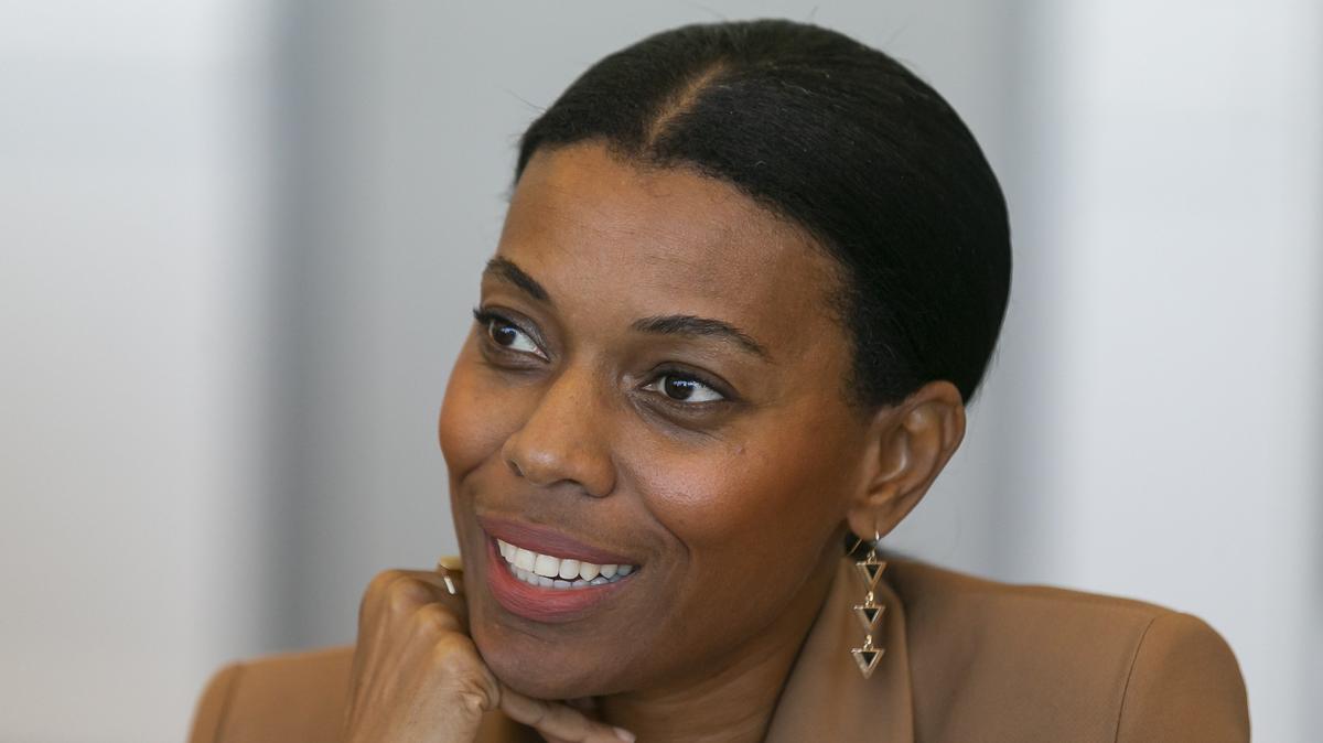 Kerry-Ann Royes, CEO of YWCA Miami, participates in day one of the Florida Priorities Summit at the University of Miami in Coral Gables, Florida, on Monday, November 18, 2019.