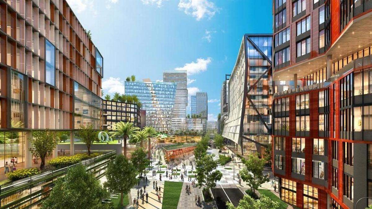 This rendering from 2016 shows entrepreneur Moishe Mana’s vision for a mini-city in Wynwood focused on culture and trade between Latin America and Asia.