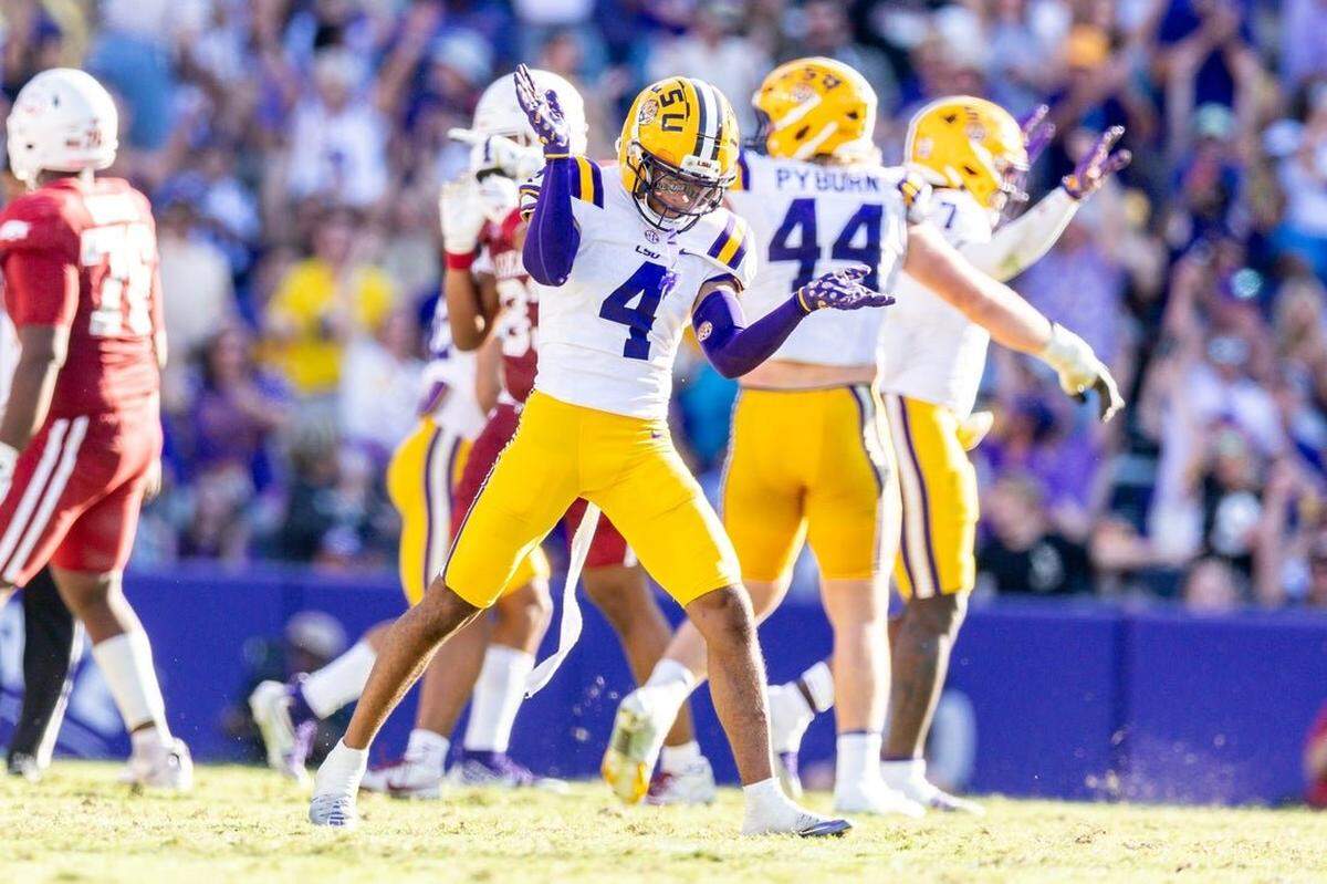 LSU cornerback Mansoor Delane