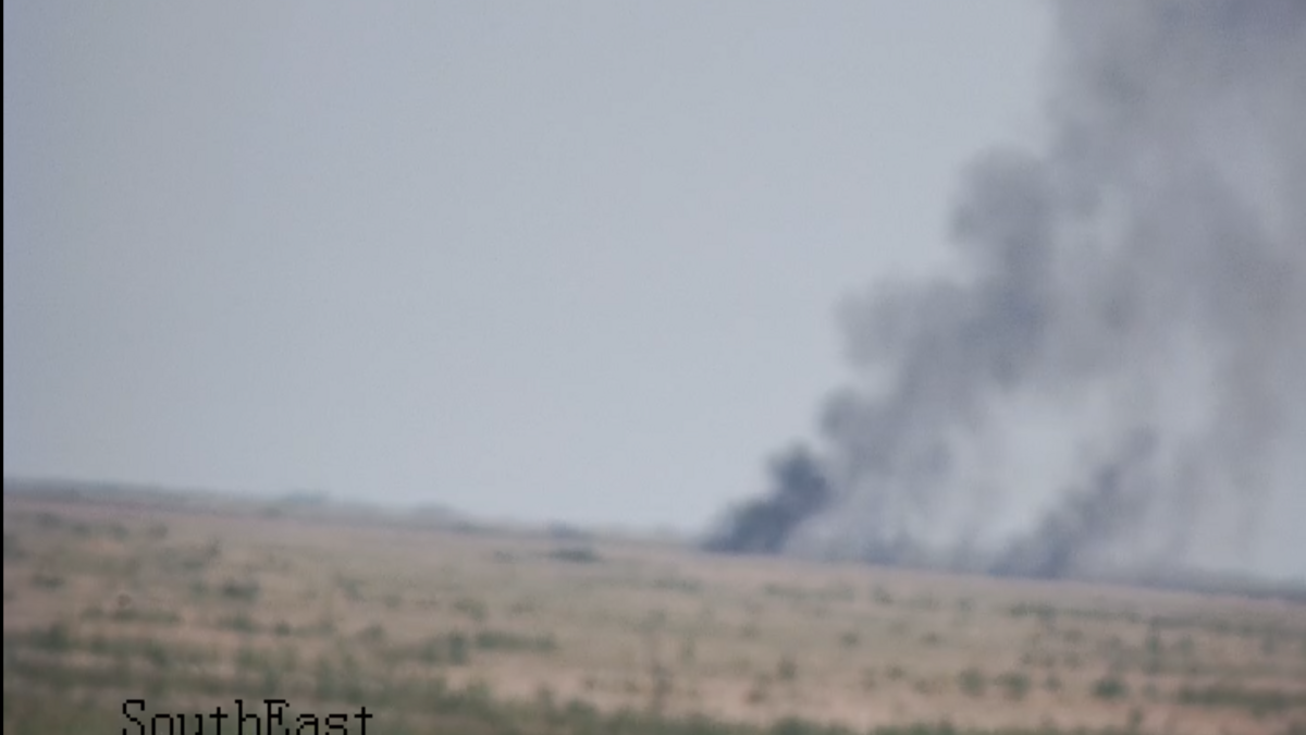 A brush fire burns near Mile Marker 40 off I-75 in Broward County on Friday, July 17, 2026.