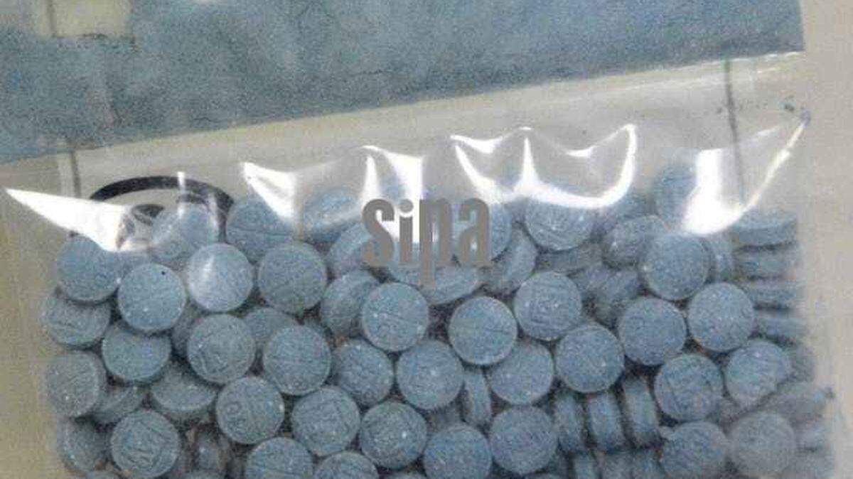 A bag of heroin fentanyl pills, as seen on July 2, 2018.