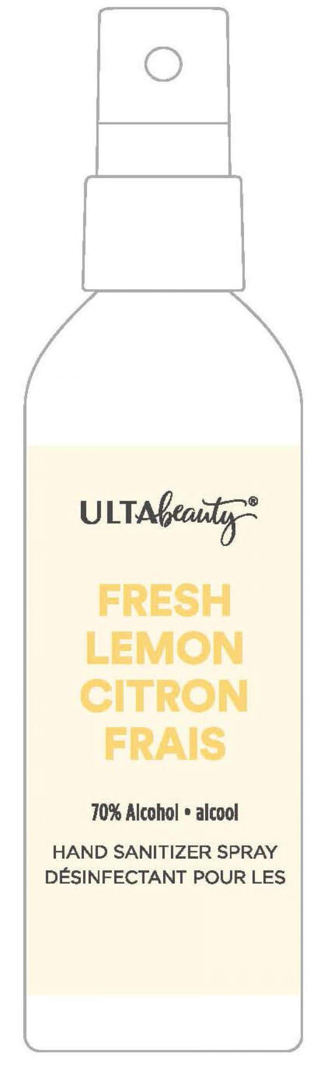 Ulta Beauty Fresh Lemon Scented Hand Sanitizer