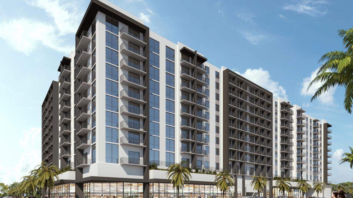 North Miami is getting a 10-story affordable and workforce housing development across from North Miami Senior High School. Here’s a rendering of the apartment building expected to be built by late 2024.