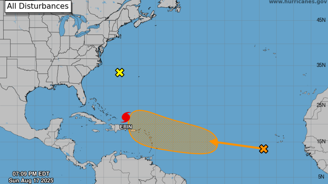 There are two Atlantic systems brewing besides Erin. Will either affect Florida?