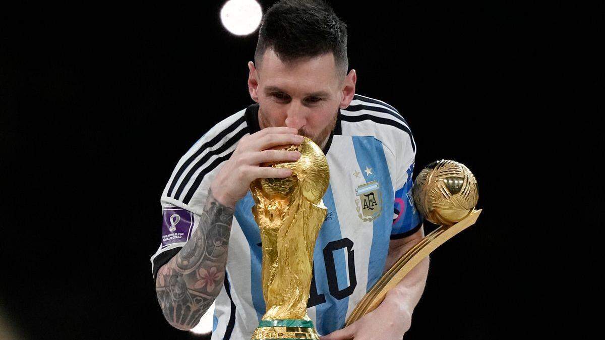 Argentine superstar Lionel Messi finally gets his World Cup trophy, the only prize that had eluded him in his career, after a thrilling win over France on penalty kicks Sunday in Qatar.