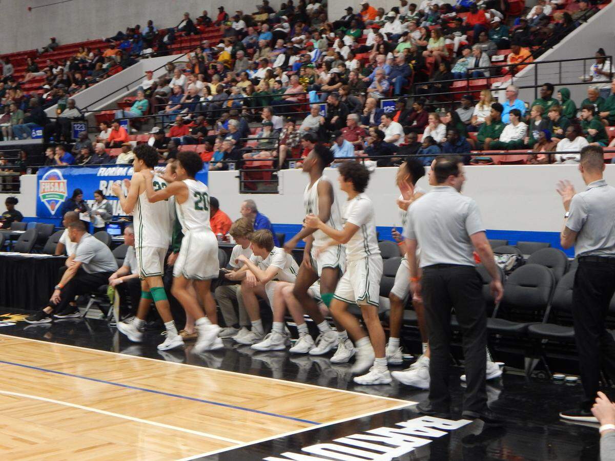 Lakewood Ranch High’s boys basketball team continues historic season following a 60-38 victory over Orange Park Fleming Island in Friday’s Class 8A state semifinals held at Lakeland’s RP Funding Center on March 8, 2019.