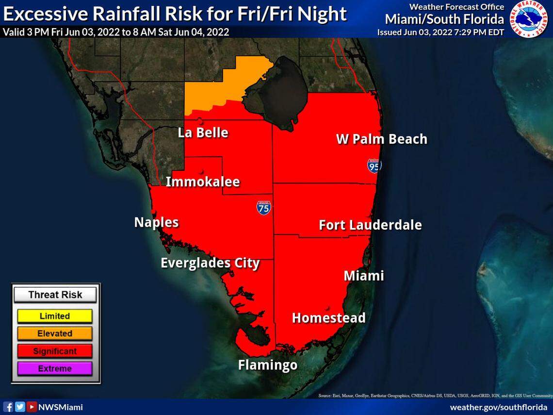 South Florida could see nearly 10 inches of rain over the weekend as a disturbance moves over the state.