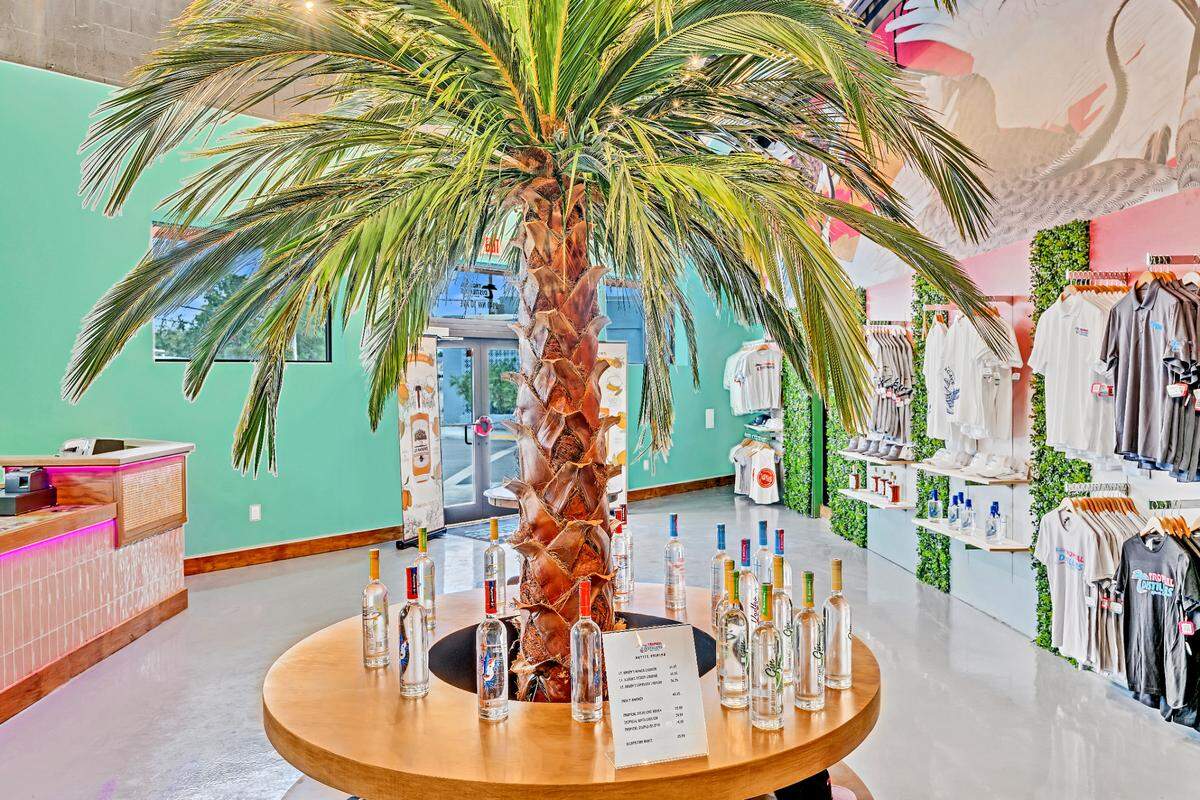 The gift shop at Tropical Distillers.