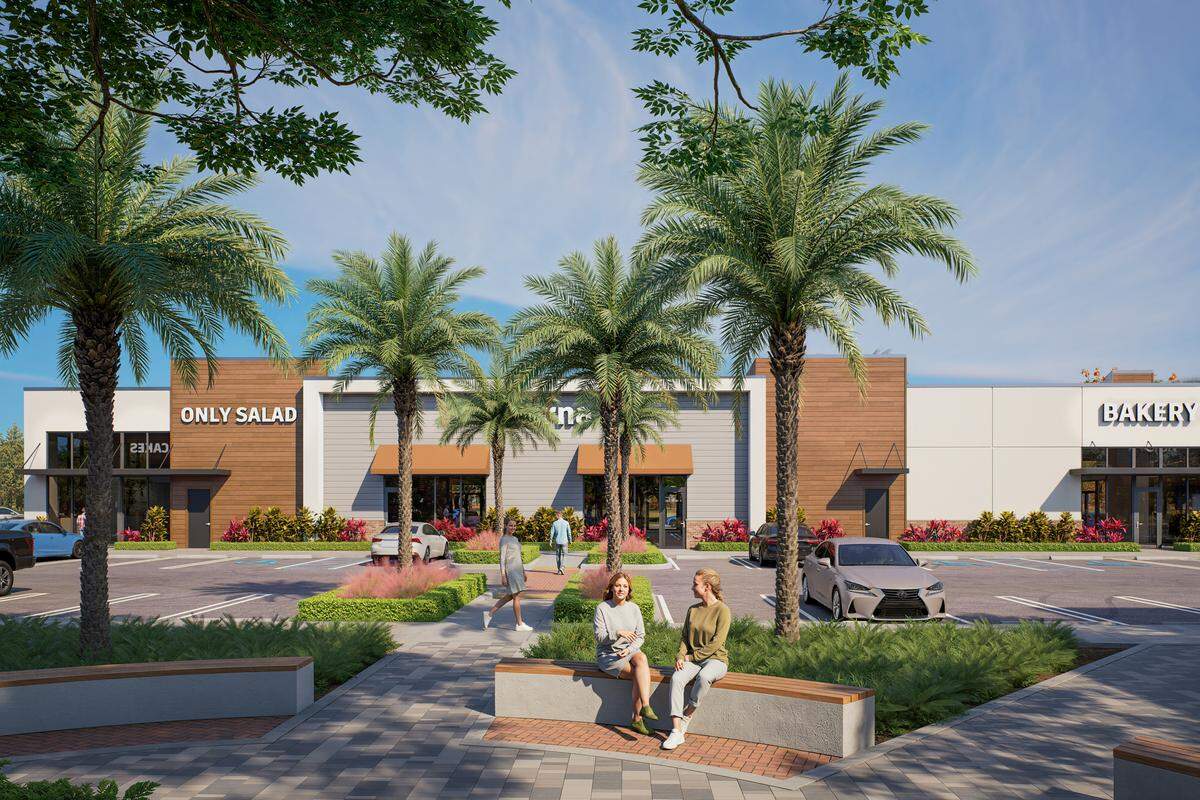 A rendering of how The Shops at Kendall Town Center may look like after construction.