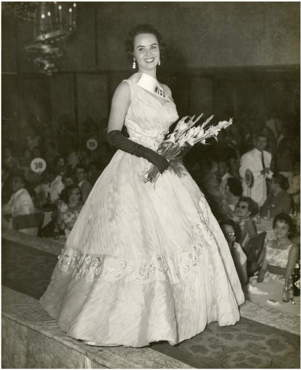 Arminia Pérez, Miss Cuba, represented the island in the Miss Universe pageant in 1958. The photo is part of the Cuban Heritage Collection at the University of Miami.