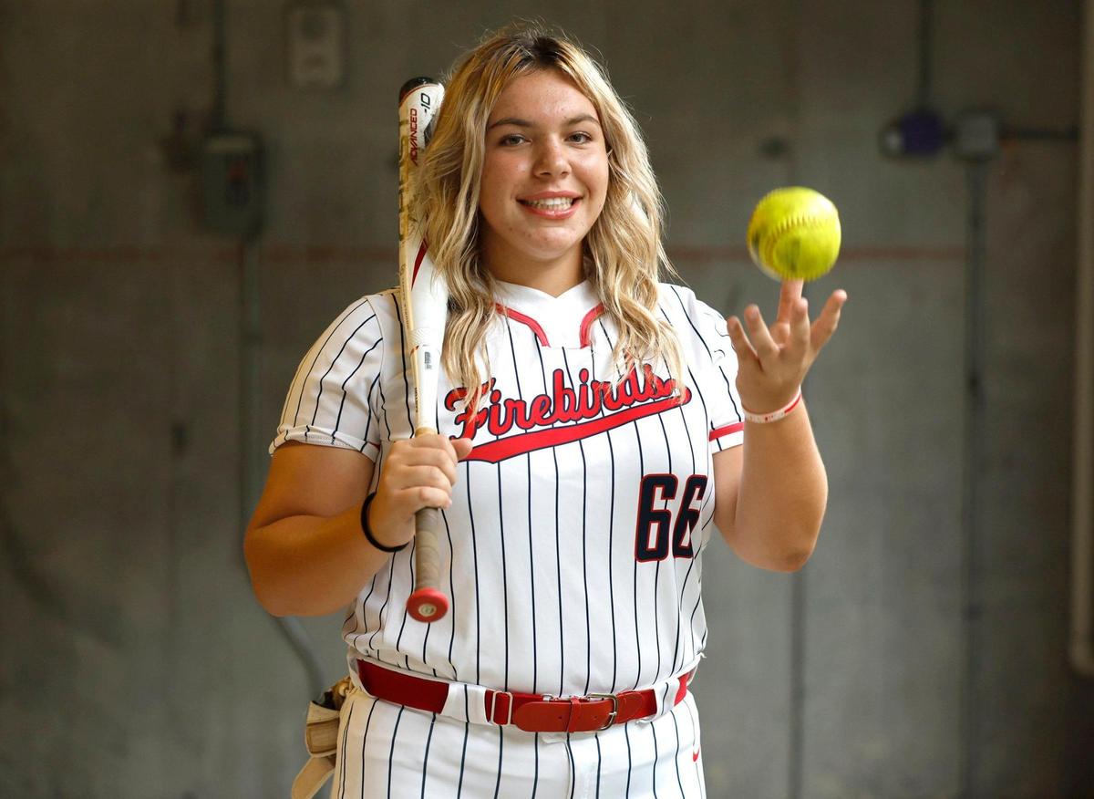 Doral Academy High School girl’s softball player Sarah Breaux photographed for Player of the Year on Wednesday, May 24, 2023.