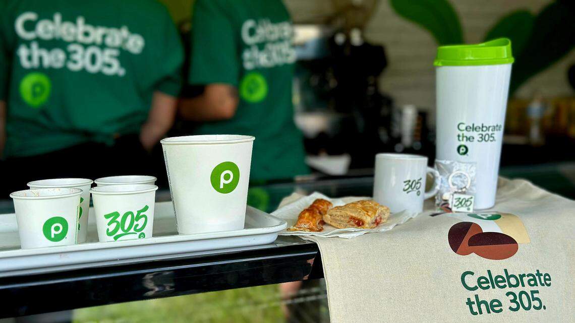 Publix cafecito truck serving free coffee on a Miami 305 tour. Where to find it