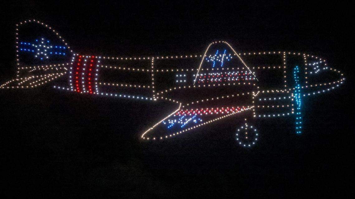 Patriotic drone show, fireworks light up the South Beach sky. See the photos
