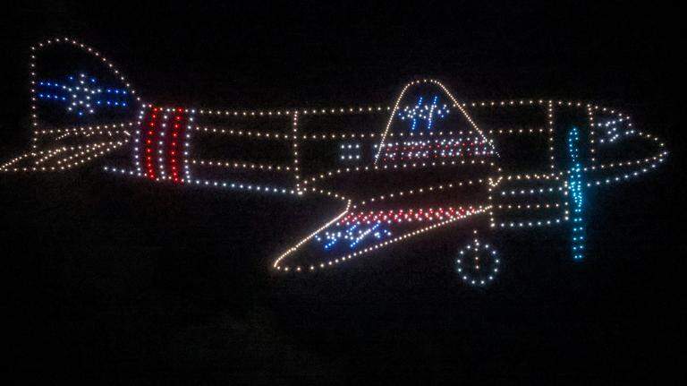 Patriotic drone show, fireworks light up the South Beach sky. See the photos