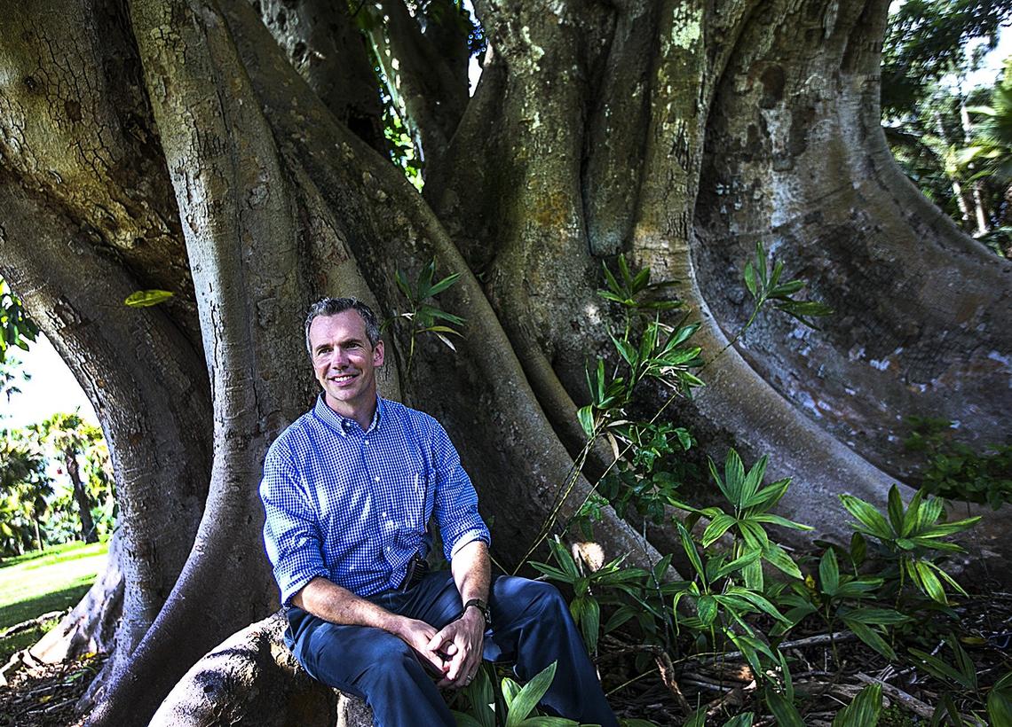 Montgomery Botanical Center Executive Director M. Patrick Griffith, Ph.D. talks about the 100 year sea level rise plan for the Coral Gables property on Wednesday August 1, 2018.