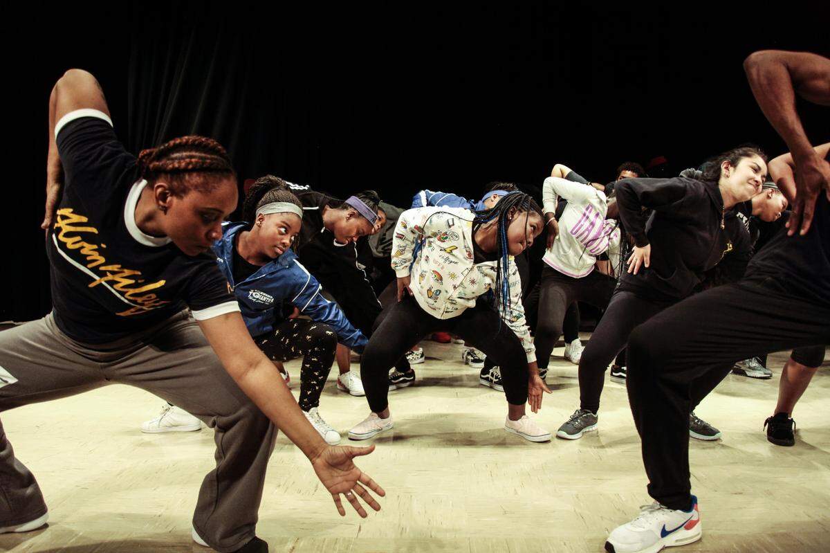 Students from Richmond Heights Middle School explore and embody the life story of Alvin Ailey and his choreography in “Revelations,” while connecting his story to their own life experiences, community, and the broader world around them on Feb. 7, 2019.