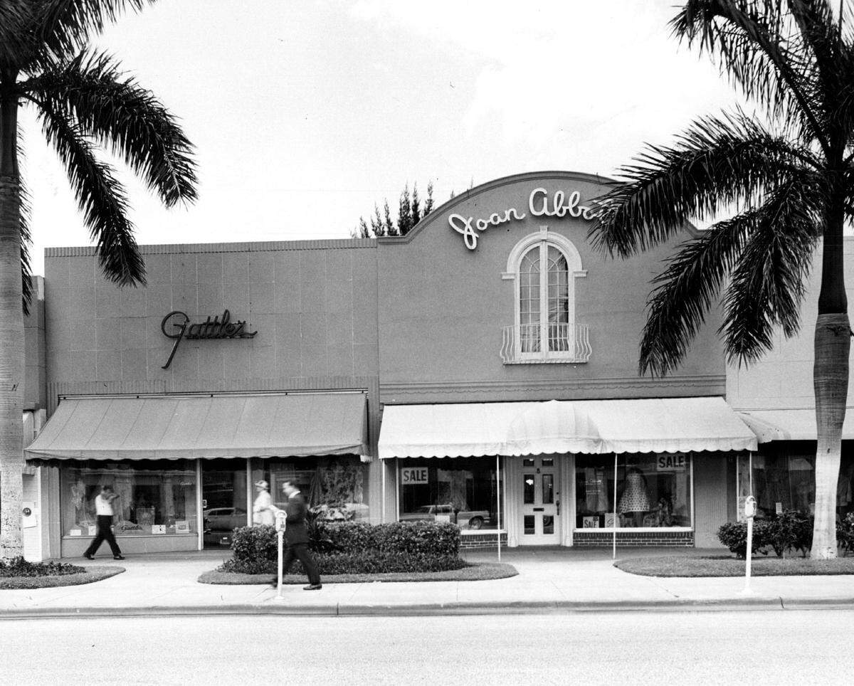 Early shops along Lincoln Road in South Beach.