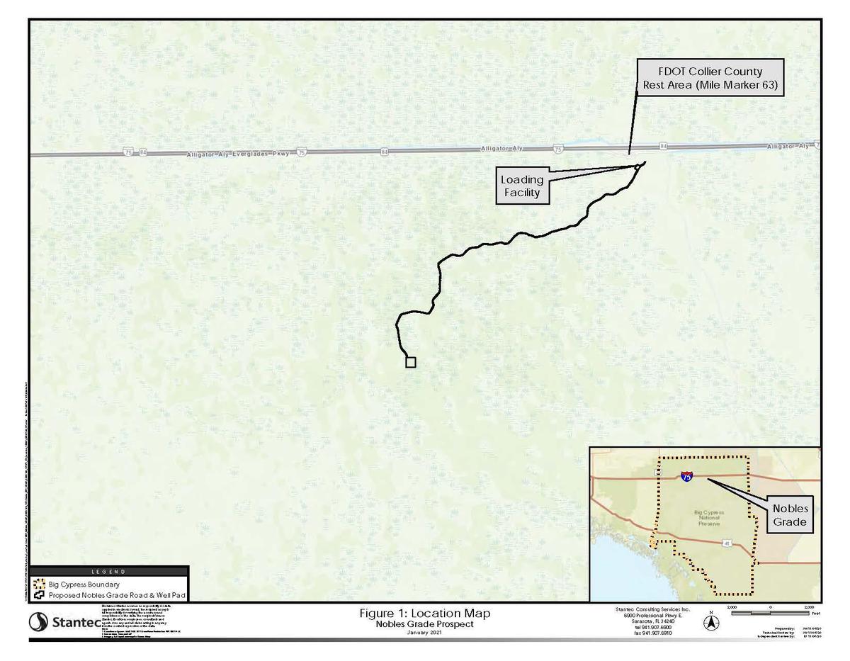 A map attached to the permit applications shows the proposed site for a well pad.