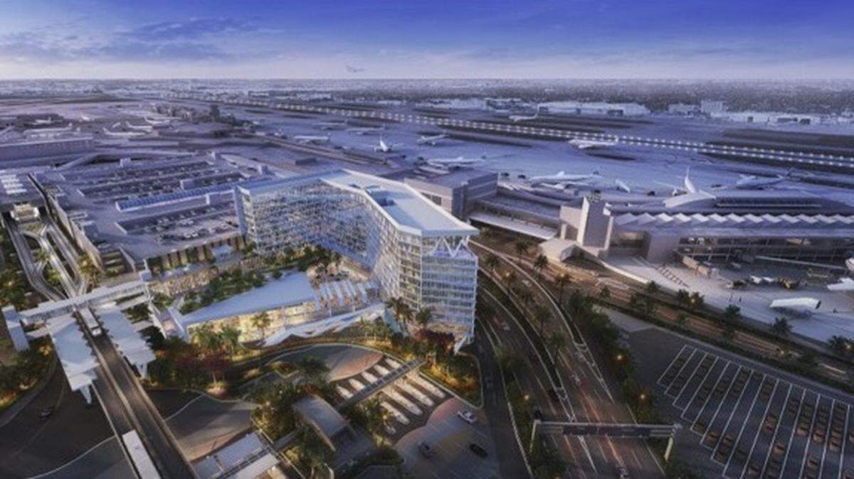Parmco proposed building a Hilton hotel using some underground utility plans from the Airport City project, which was never built.