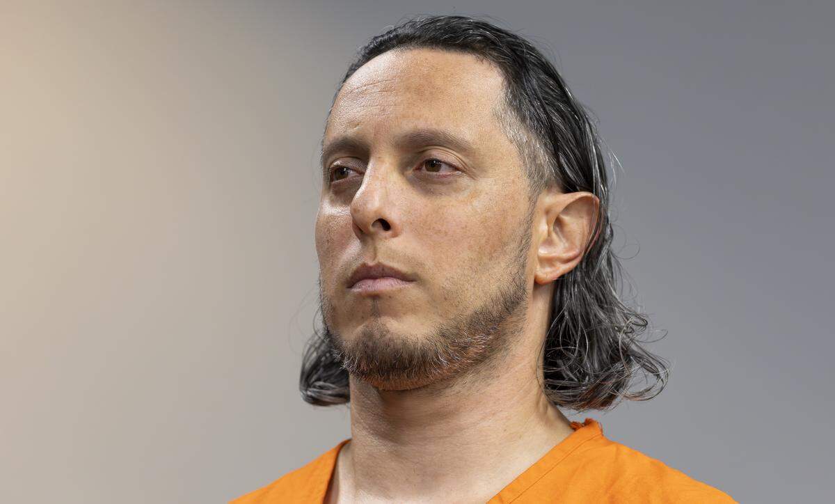 Oscar Olea, a former Key Biscayne gymnastics coach who allegedly sexually abused his students, listens to Miami-Dade Circuit Judge Alberto Milian at the Richard E. Gerstein Justice Building on Thursday, Aug. 14, 2025, in Miami, Fla. 